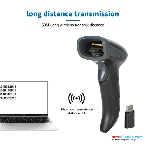 Luckydoor-Handheld Scanner K-625RB, Barcode Reader, 1D, 2D, Wireless Module (1Y)